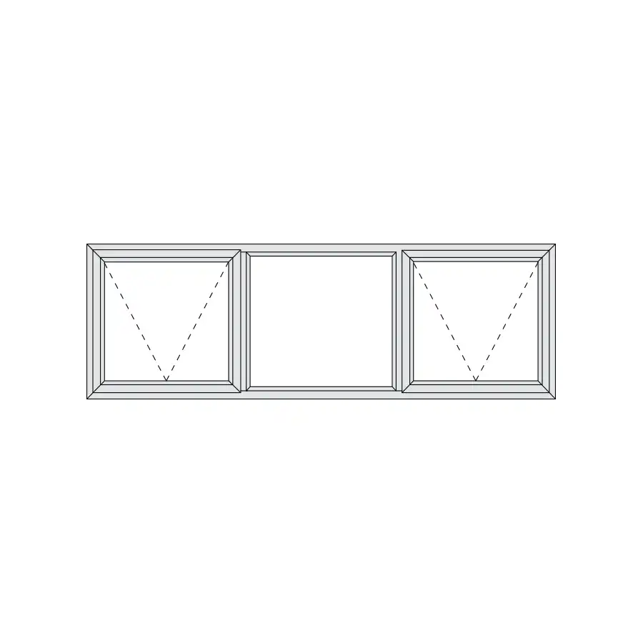 Aluminium Top Hung Window 1790 x 590 Alu28 Series 2 windows
