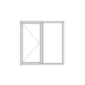 Aluminium Side Hung Window 1190 x 1190 Alu28 Series (SH12/12)