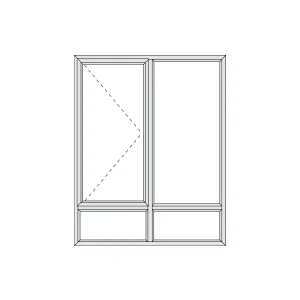 Aluminium Side Hung Window 1190 x 1490 Alu28 Series (SH12/15)