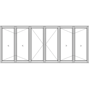 Aluminium Folding Stacking Door 5000 x 2100 - manufactured by www.aluminiumdoors.co.za
