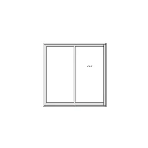 Aluminium Sliding Door 2090 x 2090 – 2 Panel Sliding Door manufactured by www.aluminiumdoors.co.za