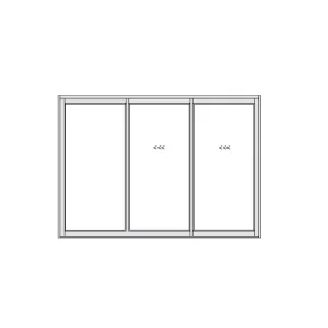 Aluminium 3 Leaf Sliding Door 2990 x 2090 manufactured by www.aluminiumdoors.co.za