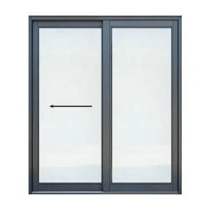1800mm Aluminium Sliding Door – 2 Panel – Full Pane