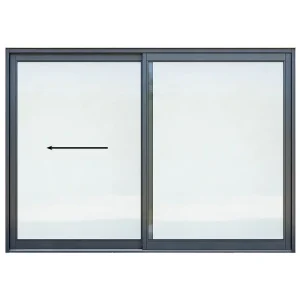 3000mm Aluminium Sliding Door – 2 Panel – Full Pane