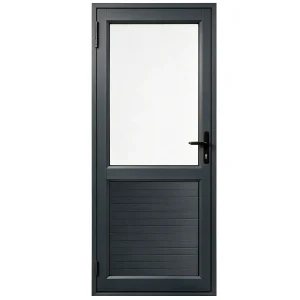 Two Pane Half Clad Aluminium Single Door – 900mm Wide