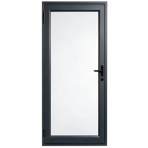 Full Pane Aluminium Single Door – 1000mm Wide