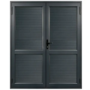 Two Pane Full Clad Aluminium Double Door 1800 wide