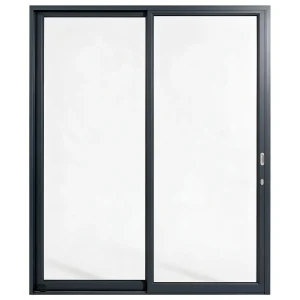 Palace 2-panel aluminium sliding door, 2000 x 2400 mm, with flush pull handles