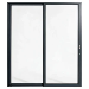 Palace 2-panel aluminium sliding door, 2100 x 2400 mm, with flush pull handles