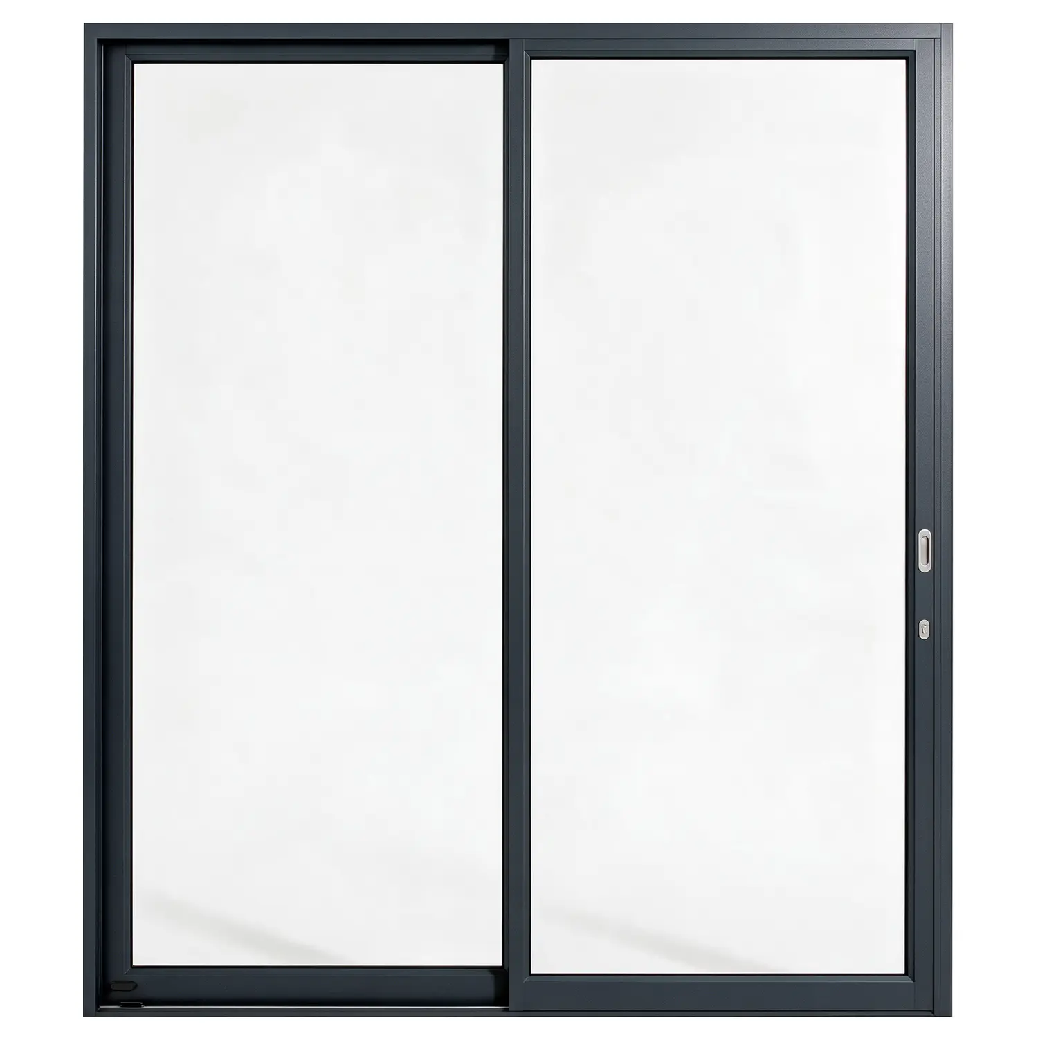 Palace 2-panel aluminium sliding door, 2100 x 2400 mm, with flush pull handles