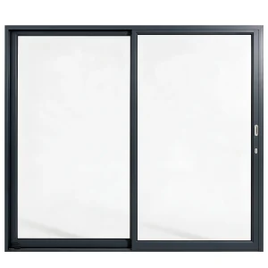 Palace 2-panel aluminium sliding door, 2400 x 2100 mm, with flush pull handles