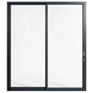 Palace 2-panel aluminium sliding door, 2400 x 2700 mm, with flush pull handles