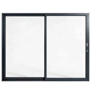 Palace 2-panel aluminium sliding door, 2700 x 2100 mm, with flush pull handles