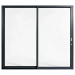 Palace 2-panel aluminium sliding door, 2700 x 2400 mm, with flush pull handles