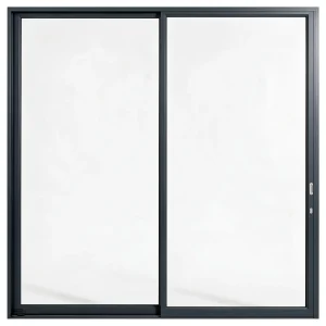 Palace 2-panel aluminium sliding door, 2700 x 2700 mm, with flush pull handles