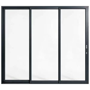 Palace 3-panel aluminium sliding door, 2700 x 2400 mm, with flush pull handles
