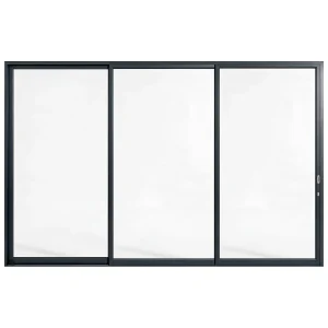 Palace 3-panel aluminium sliding door, 4200 x 2700 mm, with flush pull handles