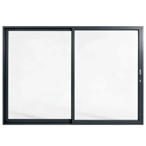 Palace 2-panel aluminium sliding door, 3000 x 2100 mm, with flush pull handles